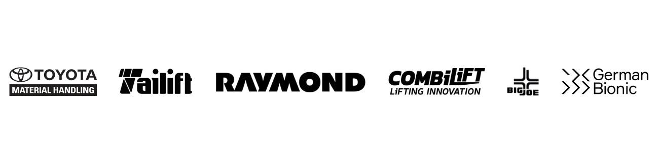 image of logos of servco forklift & industrial equipment's trusted brand partners