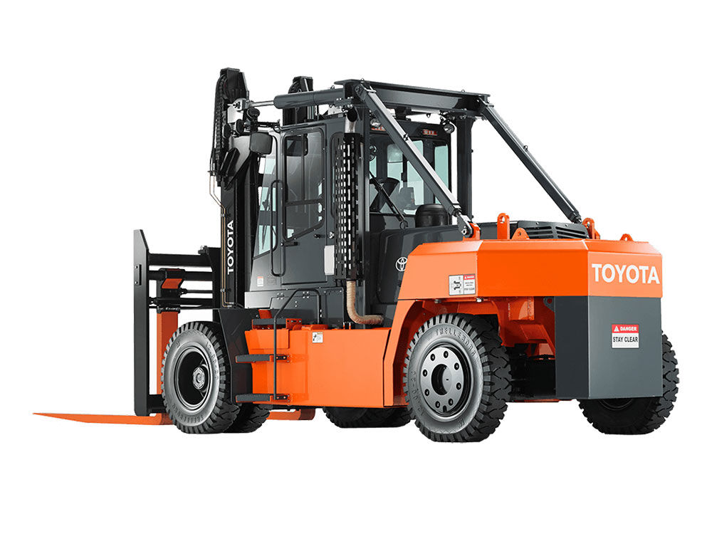 Toyota Gas Powered Counterbalance Forklift Pneumatic Tire High Capacity